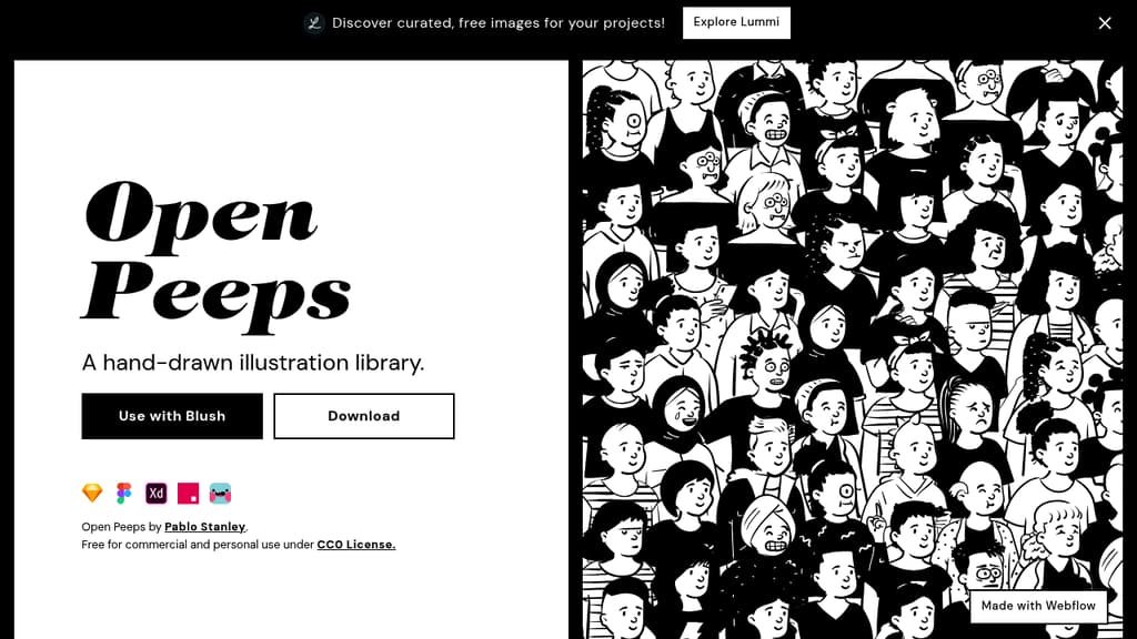 A screenshot of Open Peeps